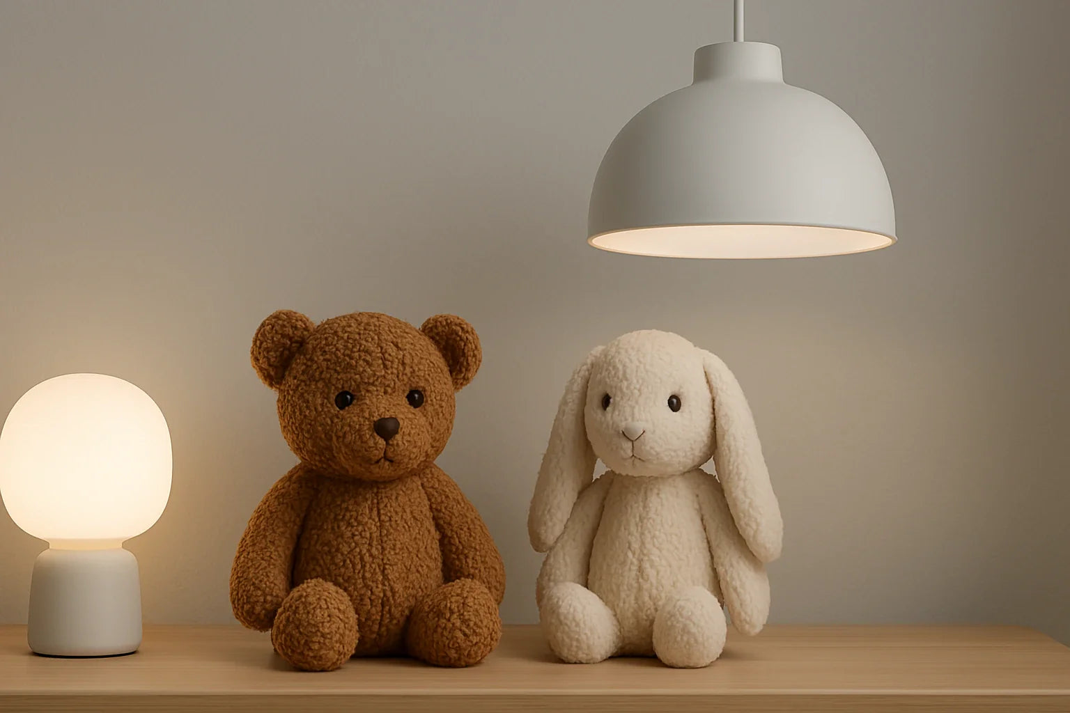 Décoration moderne : peluches et luminaires design